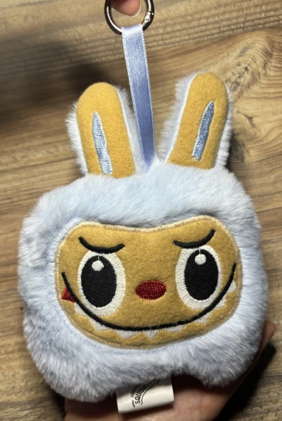 Labubu Peluş Anahtarlık (15cmx20cm) ve Sticker Seti - 2