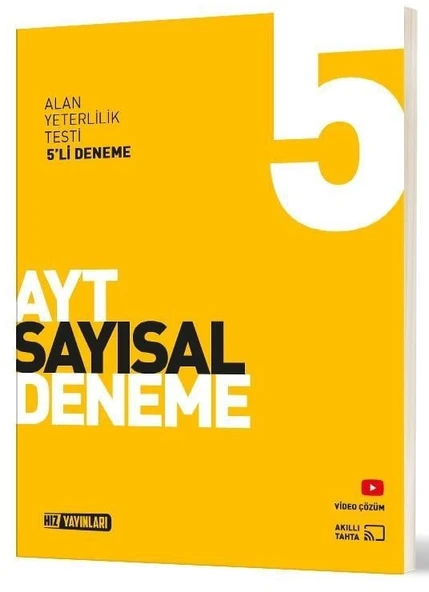Hız Yayınları 2025 Ayt Sayısal 5 Li Deneme ürün görseli