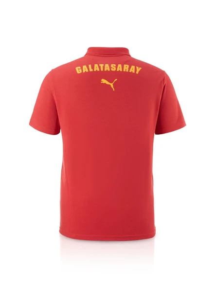 Galatasaray Lisanslı Puma Kırmızı 5 Yıldız Polo T-Shirt - 3