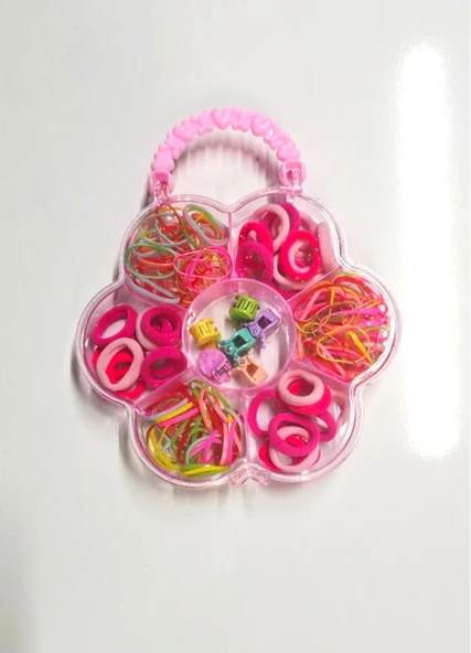 Kutulu Çantalı Kız Çocuk Toka Set - 185 Adet