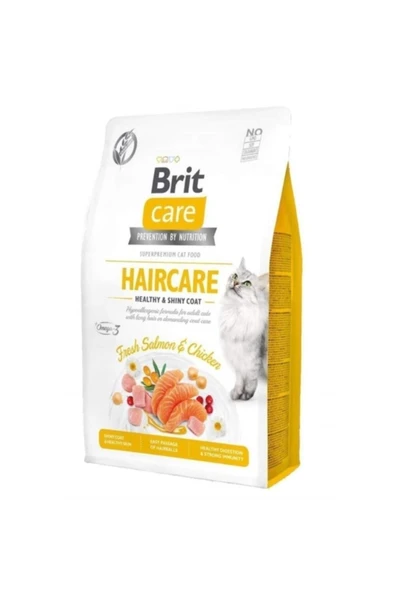 Brit Care Haircare Hypo-allergenic Deri Ve Tüy Sağlığı Için Tahılsız Yetişkin Kedi Maması 2kg ürün görseli