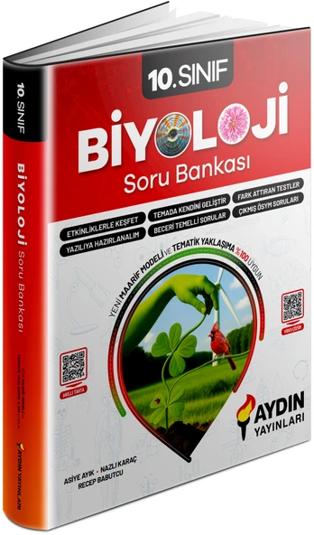 Aydın 2026 10. Sınıf Biyoloji Soru Bankası ürün görseli
