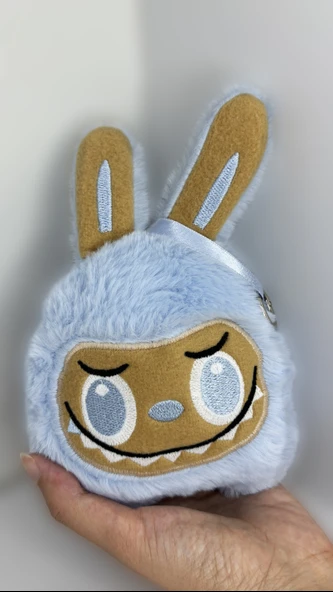 Labubu  Peluş Anahtarlık ve Oyuncak (15cmx20cm) Mavi - 3