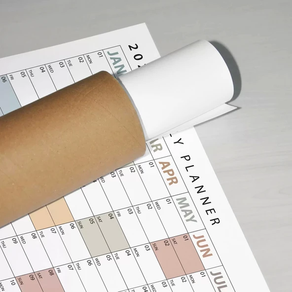 2026 Yıllık Planlayıcı Duvar Takvimi, Boho Renk Planlayıcı Takvim, 2026 Okul Takvimi - 8