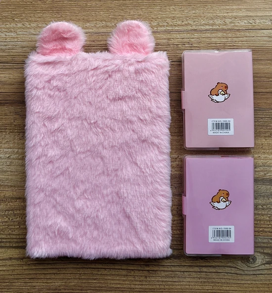 Çok Tüylü Hayvan Figürlü 80 Yaprak Çizgili Defter ve 2 Adet Capybara Kapibara Figürlü Not Defteri - 2