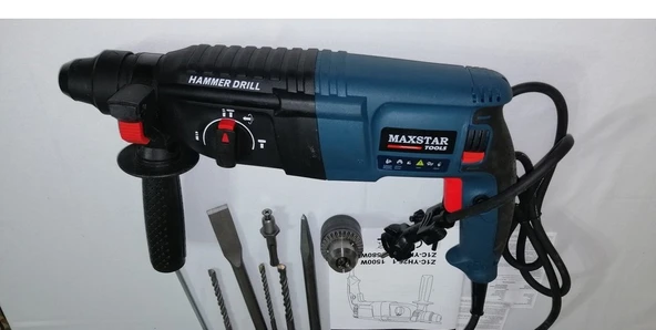 Maxstar Kırıcı Delici 1500 W Darbeli Matkap Hilti - 3