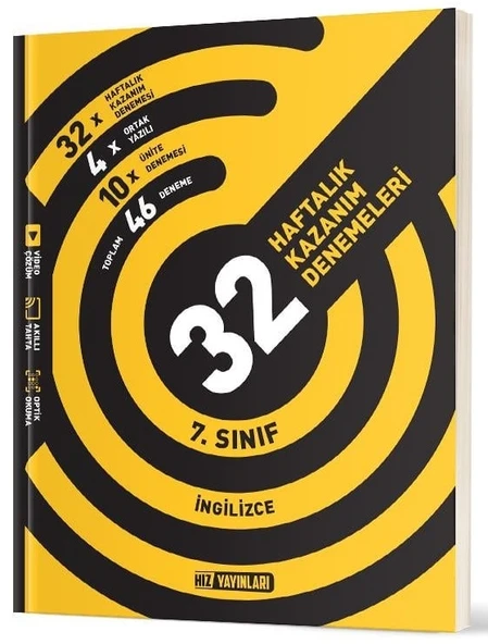 Hız Yayınları 2025 7. Sınıf İngilizce 36 Haftalık Deneme ürün görseli