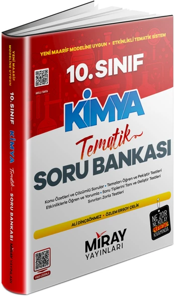 Miray 2026 10. Sınıf Kimya Konu Özetli Tematik Soru Bankası Güncel ürün görseli