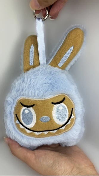 Labubu  Peluş Anahtarlık ve Oyuncak (15cmx20cm) Mavi - 2