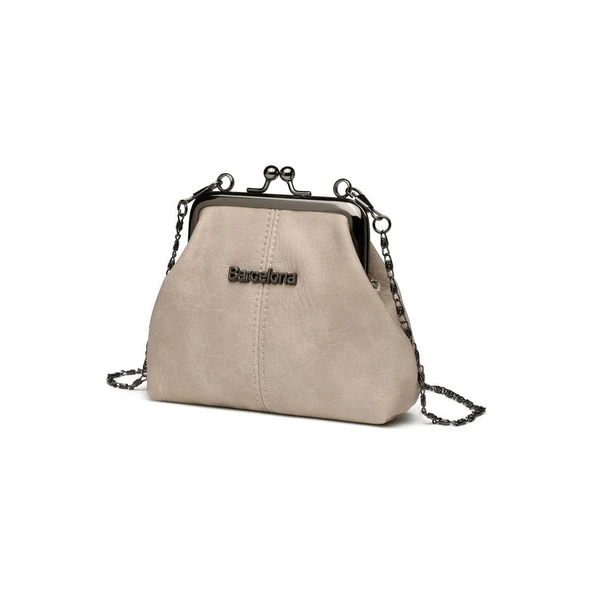 Mini Boy Yıkama Deri Burslu Kadın Kese 21-K Barcelona 1907-7 - 3