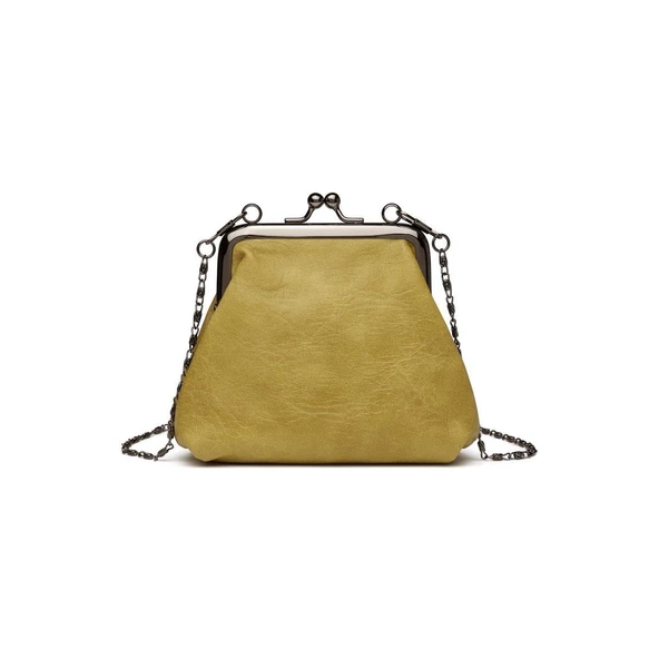 Mini Boy Yıkama Deri Burslu Kadın Kese 21-K Barcelona 1907-7 - 2