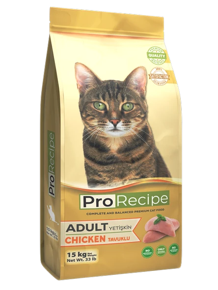 ProRecipe Tavuk Etli Yetişkin Kedi Maması 15 KG - 1