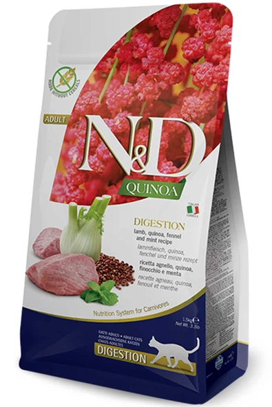 N&D ND Quinoa Tahılsız Digestion Kuzulu Kedi Maması 1,5kg - 5