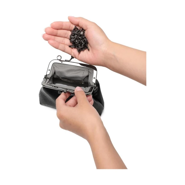 Mini Boy Yıkama Deri Burslu Kadın Kese 21-K Barcelona 1907-7 - 4