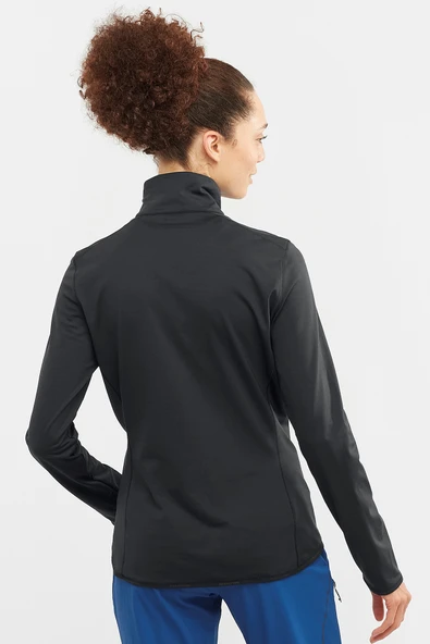 Salomon Outrack HALF Zip Mid W Midlayer LC1862300 Kadın Sweatshirt - Resim 2