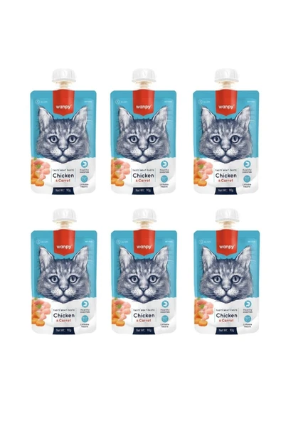 Taze Tavuklu & Havuçlu Kedi Et Ezmesi 90 Gr. X 6 Adet ürün görseli