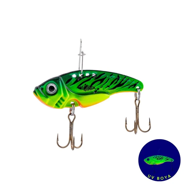Vibrasyon Yem - LRF/Spin Jig - Fishack VibraX - 15g 55mm - Tiger Strike - UV Boyalı ürün görseli 1