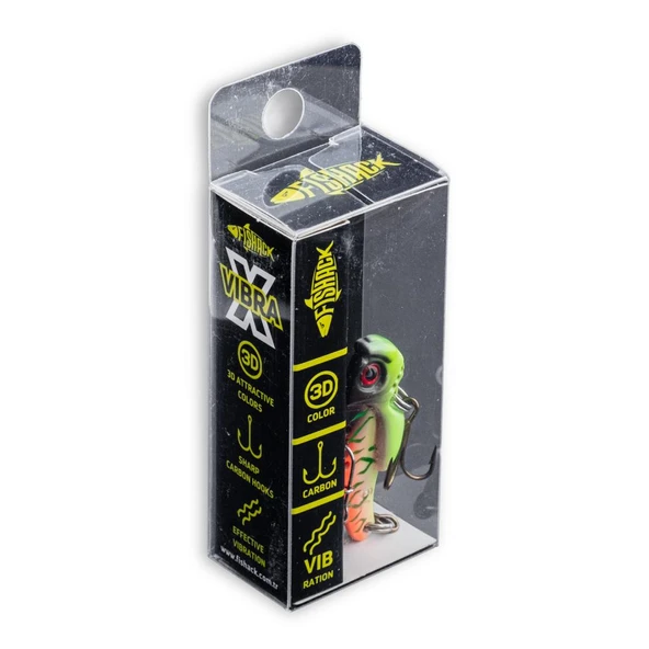 Vibrasyon Yem - LRF/Spin Jig - Fishack VibraX - 7g 40mm - UV Blaze - UV Boyalı - Resim 5