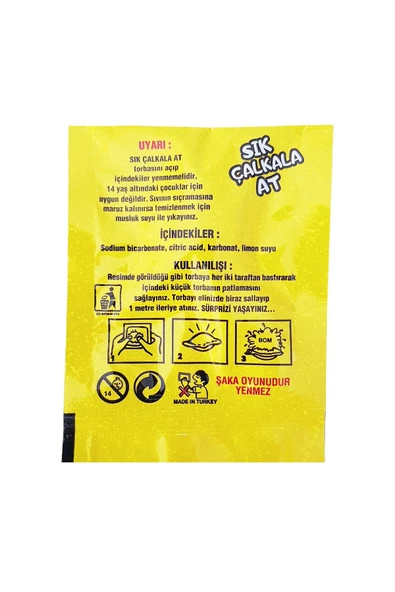 Toys Sık Patlat Şaka Oyuncağı Ses Şaka Bombası Parti Malzemesi 100 Adet - 2