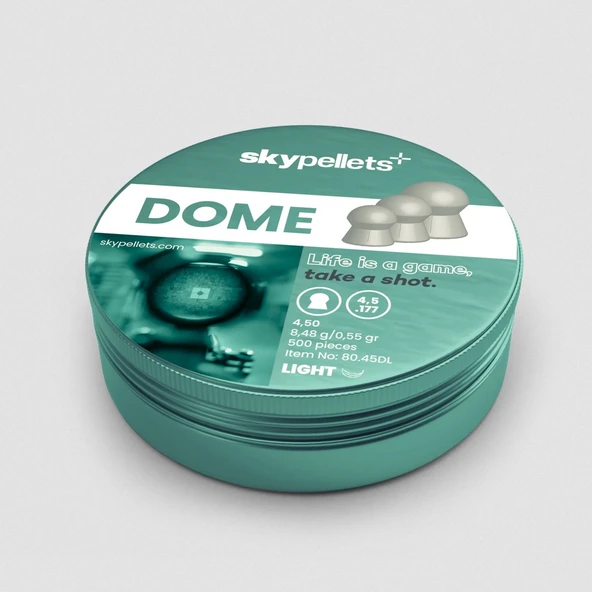 Skypellets 4.5mm Light Dome 8.48g/0.55gr 200 Adet Havalı Saçması ürün görseli 1