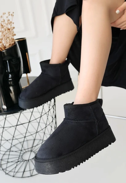 Linne Siyah Süet Bot - 3