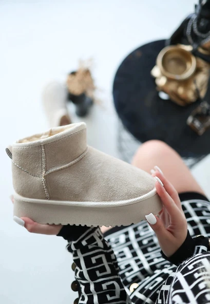 Linne Bej Süet Bot ürün görseli