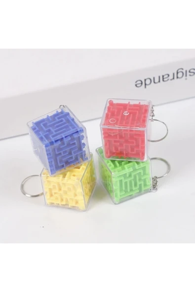 Disney 3D Labirent Küp Bulmaca Anahtarlık Eğitici Oyuncak Yaratıcı Tasarım - 3