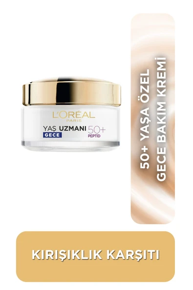 L'Oreal Paris Yaş Uzmanı Kırışıklık Karşıtı Yenileyici Gece Kremi 50 ml