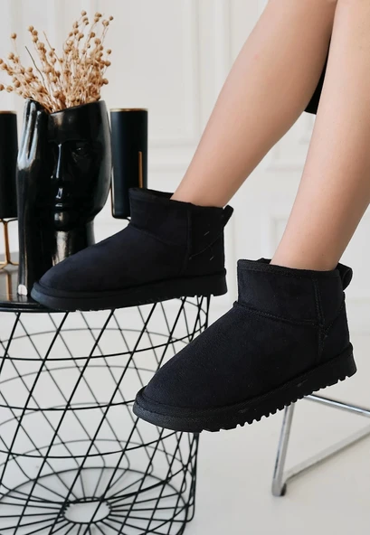 Elsa Siyah Süet Bot - 3