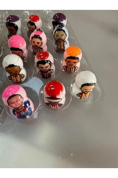 ITIR AVM Hacı Yatmaz Resimli Neşeli Eğlenceli Hediyelik Parti Sallanan Oyuncak Hacı Yatmaz 12 Adet - 2