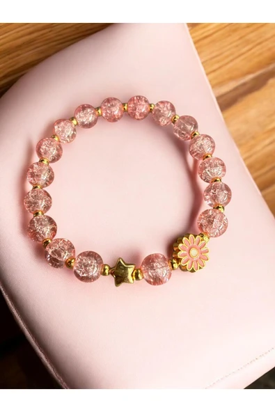 MyClean kristal taşlı parlak metalik renkli quvars lastikli modern bileklik çeşitleri 1 adet