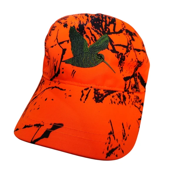 Kuş Desenli Turuncu Kamuflaj Avcı Şapkası ürün görseli 1