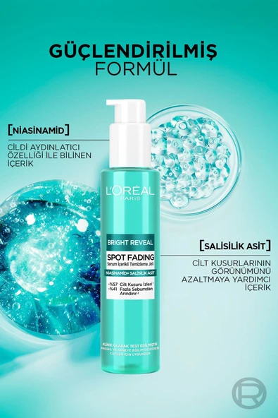 L'Oreal Paris Bright Reveal Cilt Kusuru İzi Karşıtı, Serum İçerikli Temizleme Jeli Niasinamid+Salisilik Asit 150ml - 3