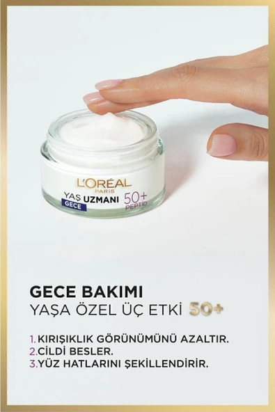 L'Oreal Paris Yaş Uzmanı 50+ Kırışıklık Karşıtı Yenileyici Gündüz & Gece Kremi Seti - 6