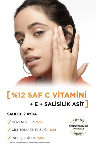 L'Oreal Paris Revitalift Clinical %12 Saf C Vitamini Aydınlatıcı, Ton Eşitleyici, Gözenek Karşıtı Serum 30 ml - 2