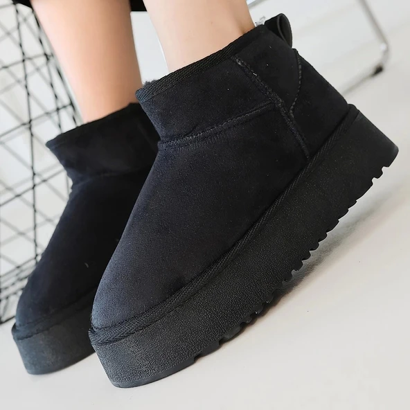 Linne Siyah Süet Bot - 4