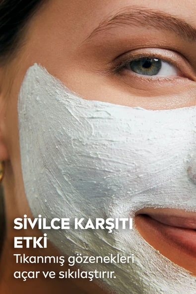 NIVEA Sivilce Karşıtı Beyaz Kil Maskesi 150 ml,Gözenekleri,Syah Noktaları Arındırır,Tüm Cilt Tipleri - 5