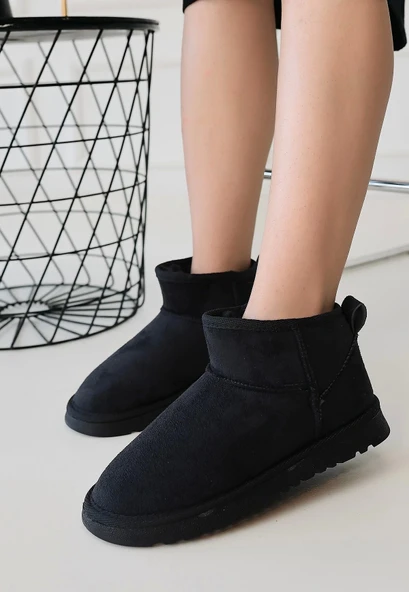 Elsa Siyah Süet Bot - 2