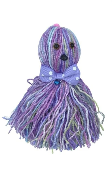 Ahtapot Şekilli Zilli Ve İpli Rengarenk Püsküllü Sevimli KediOyuncağı - Resim 2