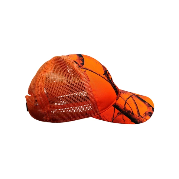 Turuncu Orman Fileli Spayko Forever Avcı Şapkası - Resim 3