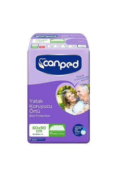 Canped Yatak Koruyucu Örtü 60 X 90 Cm 10 Lu
