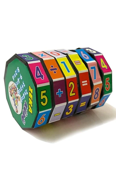 Bibizde Eğitici Matematik Zeka Küpü - Sihirli 4 İşlem ve Çarpım Tablosu Oyuncak