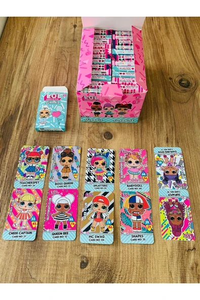 Demi Store LOL Bebek Mini Sürpriz Tam Kutu 24 lü Oyun Kartları