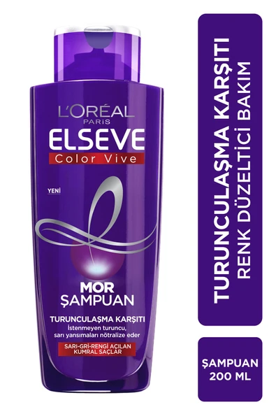 ELSEVE Turunculaşma Karşıtı Mor Şampuan 200 ml
