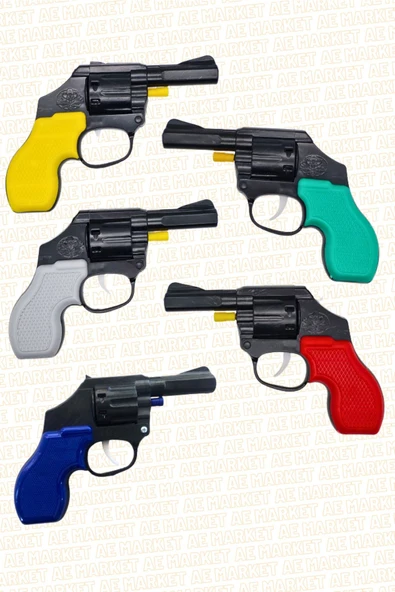 AE Market Plastik Oyuncak Kovboy Tabancası - Karışık Renk Gönderilir - 2