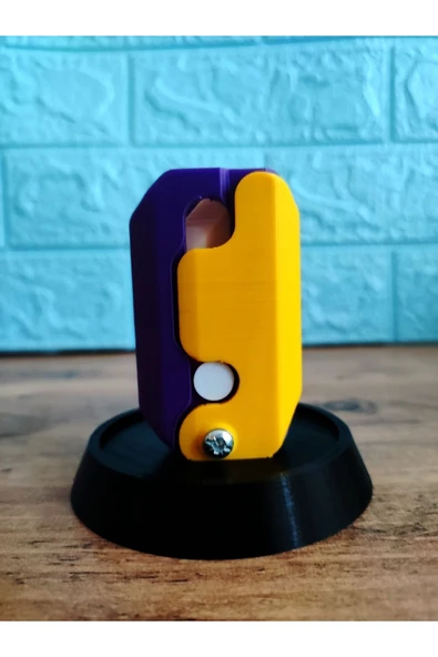 Tezgah3d Gravity Knife (STRES BIÇAĞI) Havuç Bıçak Kıpır Bıçak Farklı Renklerde Oyuncak/mor - 2