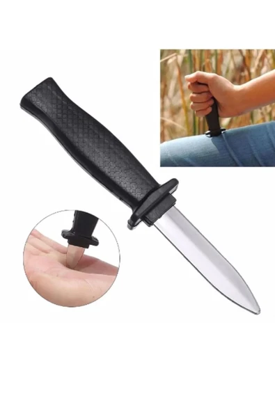 BoncukAVM Plastik Tiyatro Şaka Bıçağı İçine Giden Yaylı Geri Çıkan Zararsız Şaka Bıçağı Sihirbaz Bıçağı 1ADET