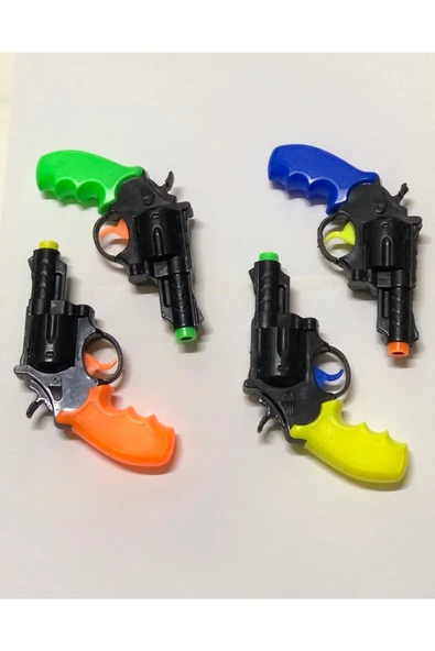 burak toys 4 Adet Ok Atan Tabanca Silah Cama Yapışan Ok Atar - 2