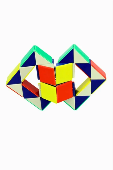 BAMTEBİ Renkli Yılan Kare Puzzle Eğitici Magic Küp Bükülebilen Şekillendirilen Yılan Zeka Küpü Yapboz Puzzle - 2
