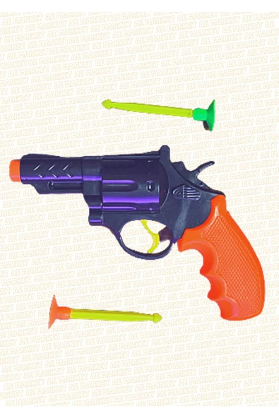 AE Market Ok Atan Altı Patlar Tabanca - Oyuncak Silah - 1 Metre Menzilli Oyuncak Tabanca Ve 2 Adet Ok - 2